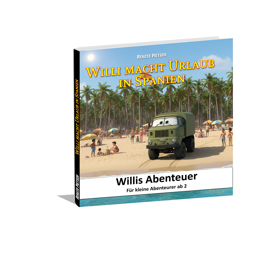Cover des Kinderbuchs Willi macht Urlaub in Spanien
